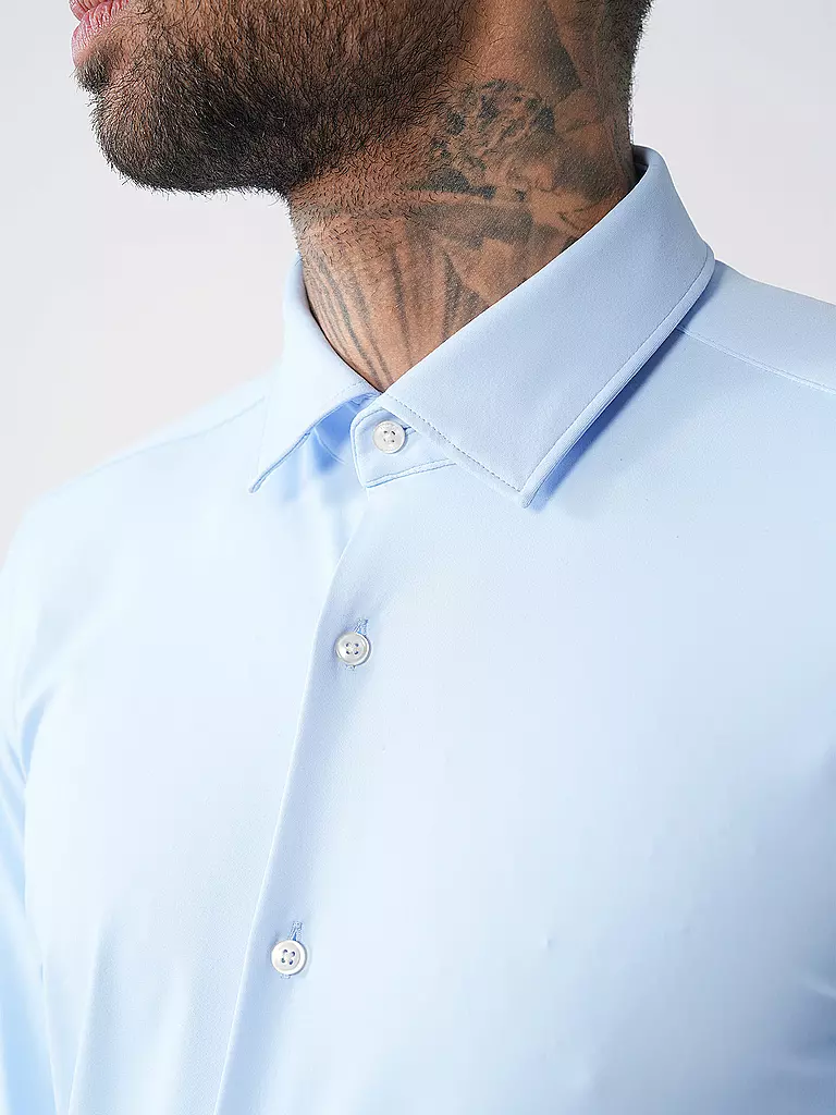 HUGO | Jerseyhemd Slim Fit KENNO | hellblau