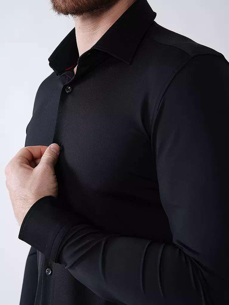 HUGO | Jerseyhemd Slim Fit KENNO | weiss