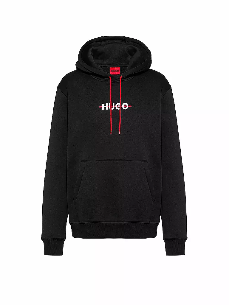 HUGO | Kapuzensweater  Hoodie Daffleck | schwarz