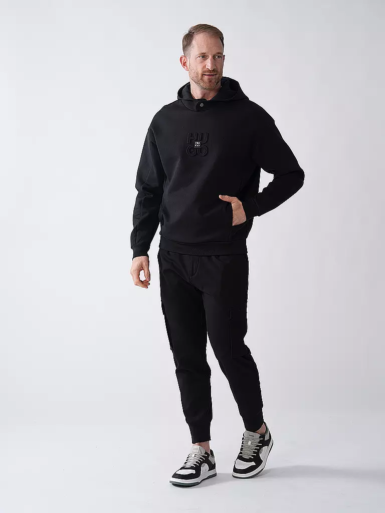 HUGO | Kapuzensweater - Hoodie DEBOSTACO | schwarz