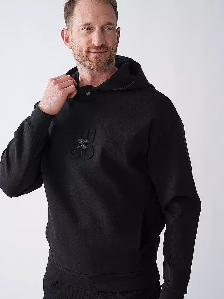 HUGO | Kapuzensweater - Hoodie DEBOSTACO | schwarz