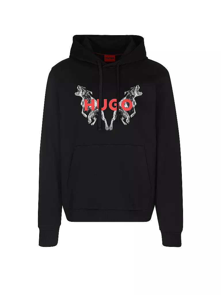 HUGO | Kapuzensweater - Hoodie DUELEYO | schwarz