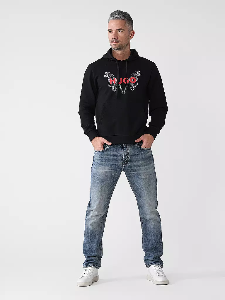 HUGO | Kapuzensweater - Hoodie DUELEYO | schwarz