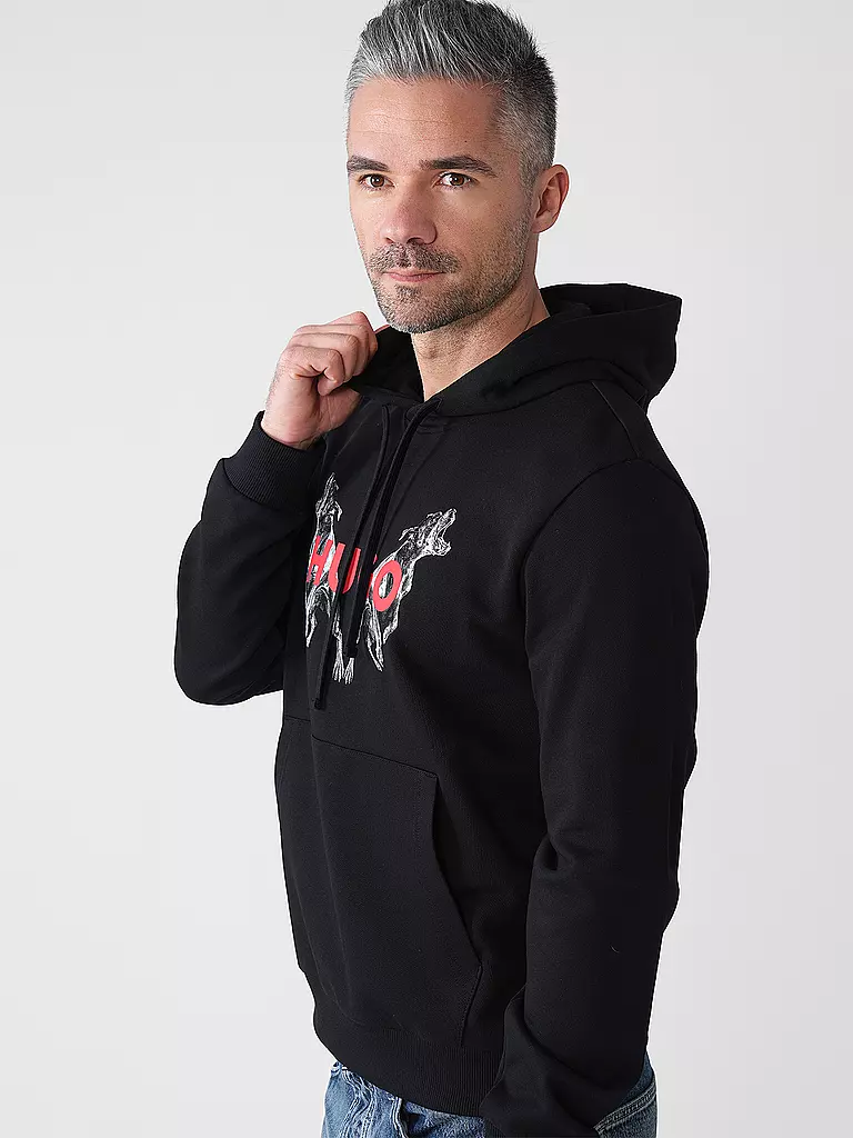 HUGO | Kapuzensweater - Hoodie DUELEYO | schwarz
