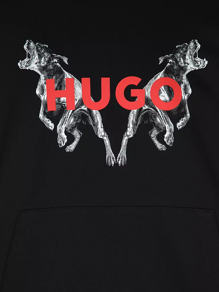 HUGO | Kapuzensweater - Hoodie DUELEYO | schwarz