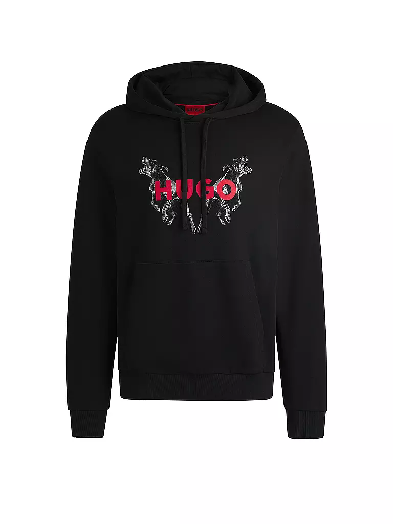 HUGO | Kapuzensweater - Hoodie DUELEYO | schwarz