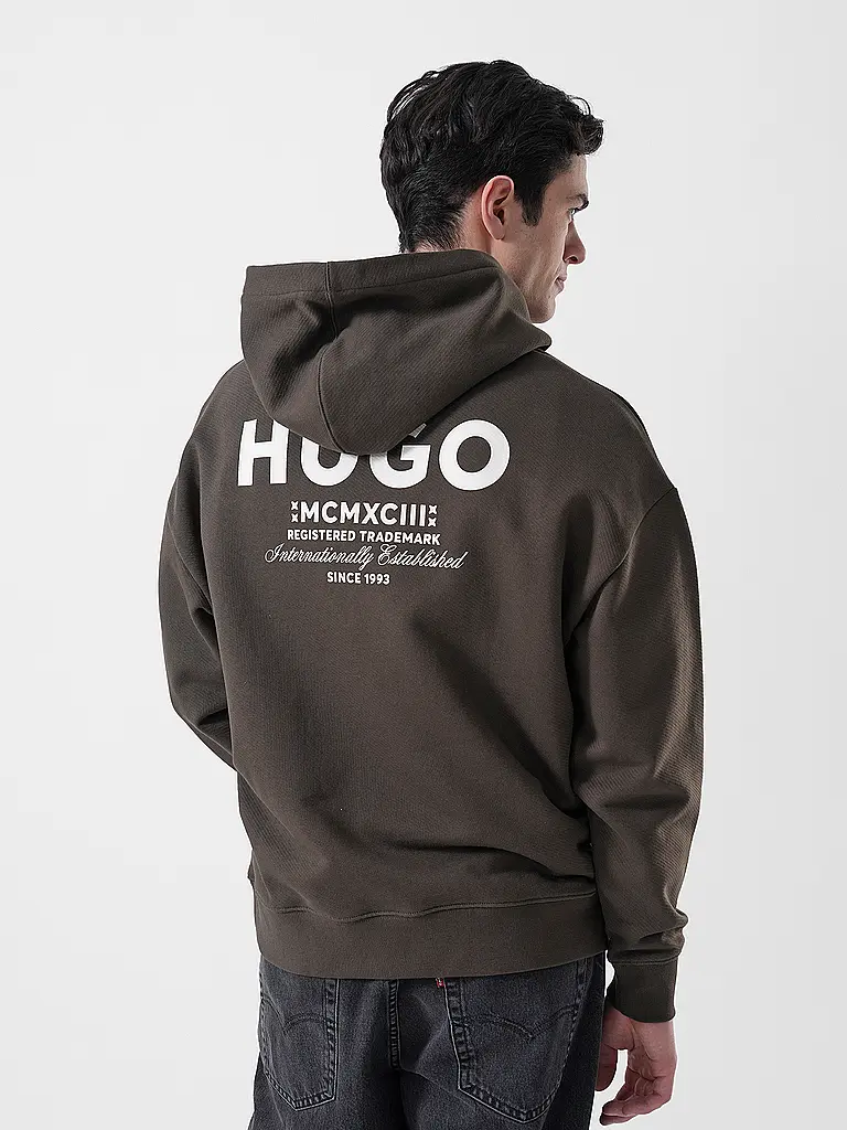 HUGO | Kapuzensweater - Hoodie NAZARDO  | Braun