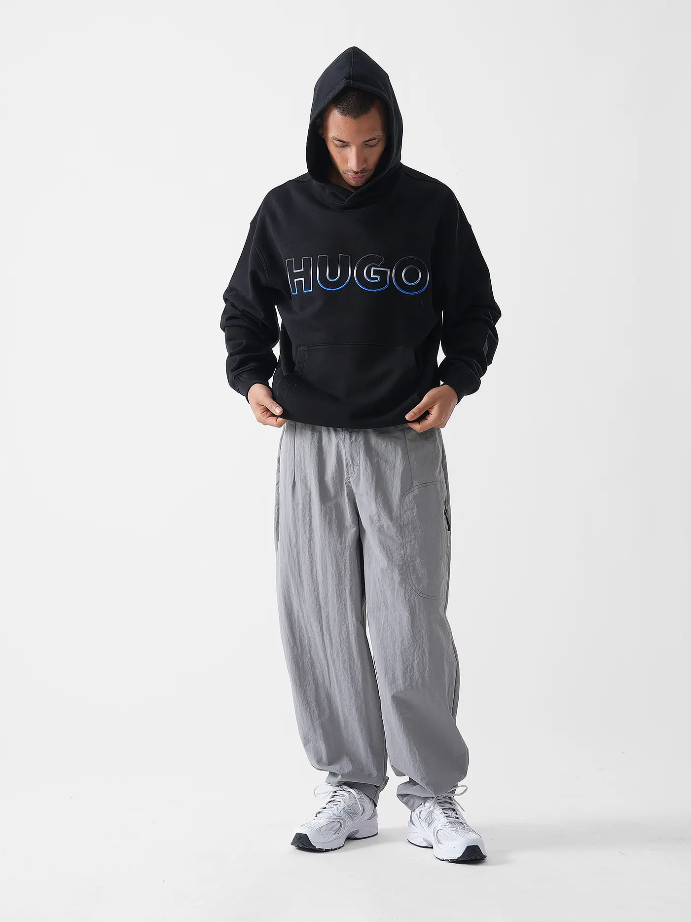 HUGO | Kapuzensweater - Hoodie NOGUDI | schwarz