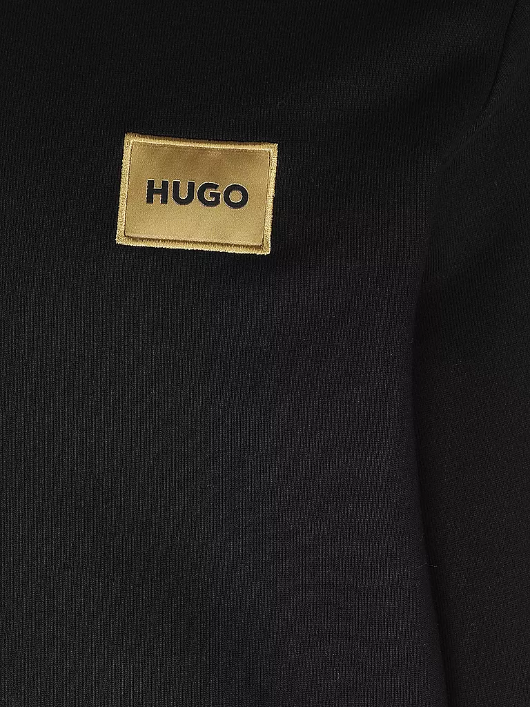 HUGO | Kapuzensweatjacke DAPLE | schwarz