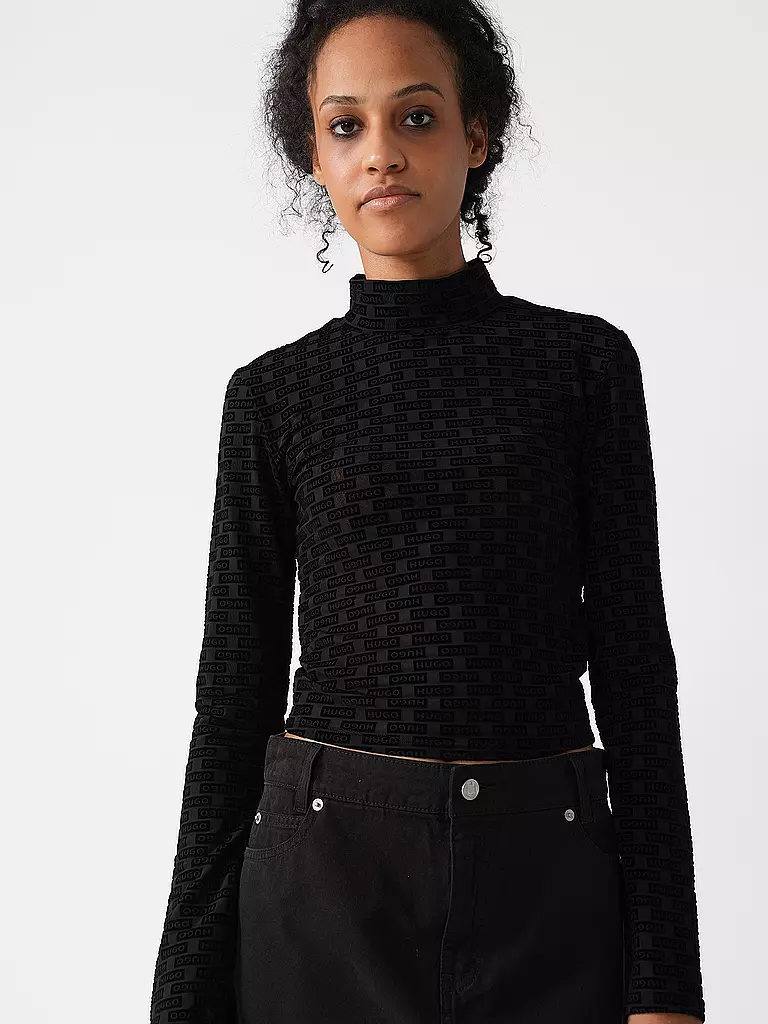HUGO | Langarmshirt DASORI_B | schwarz