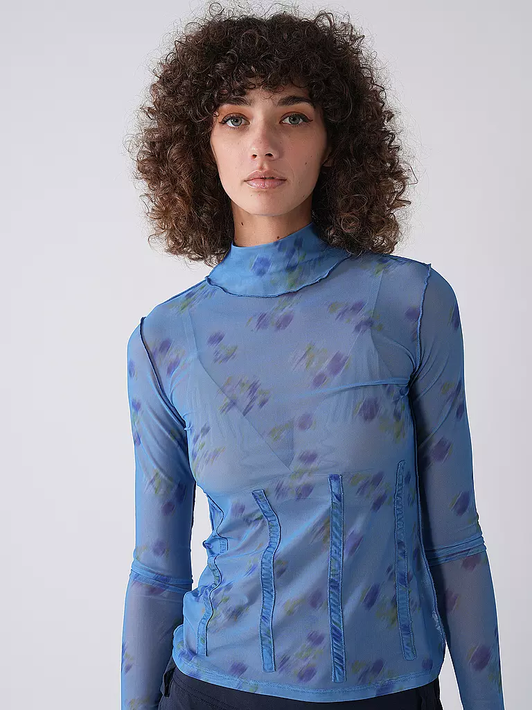 HUGO | Langarmshirt DELISABETA | hellblau