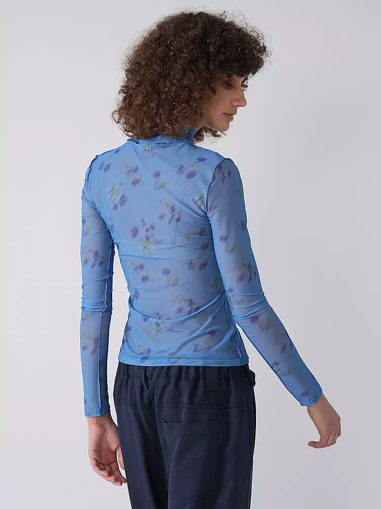 HUGO | Langarmshirt DELISABETA | hellblau