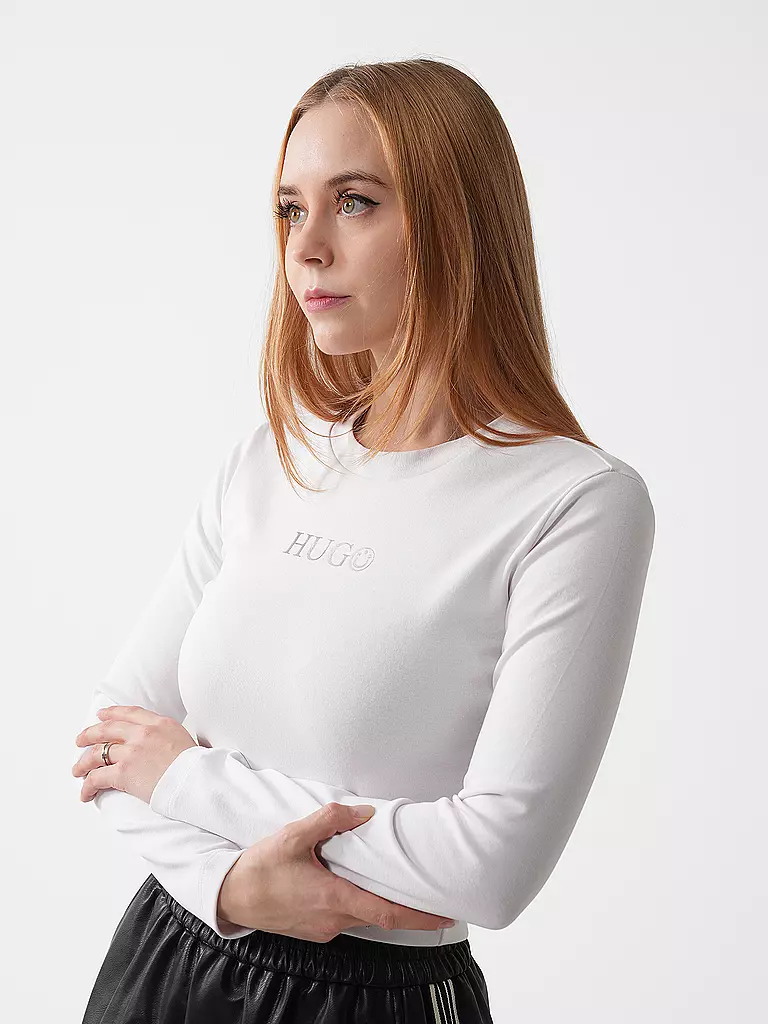 HUGO | Langarmshirt DELLA_B | schwarz