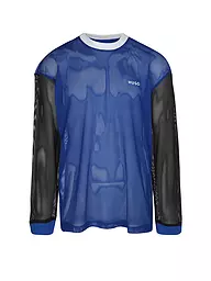HUGO | Langarmshirt NELLINGHAM | blau