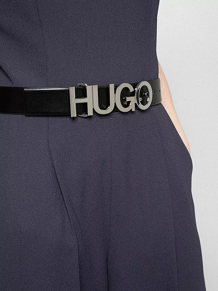 HUGO | Ledergürtel Zula | schwarz