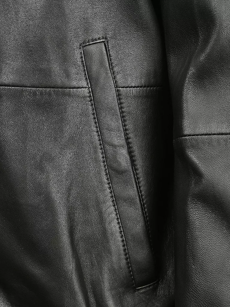 HUGO | Lederjacke "Lutwin" | schwarz