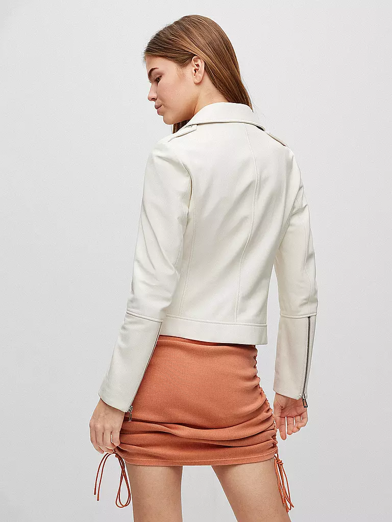 HUGO | Lederjacke LARELLA | creme