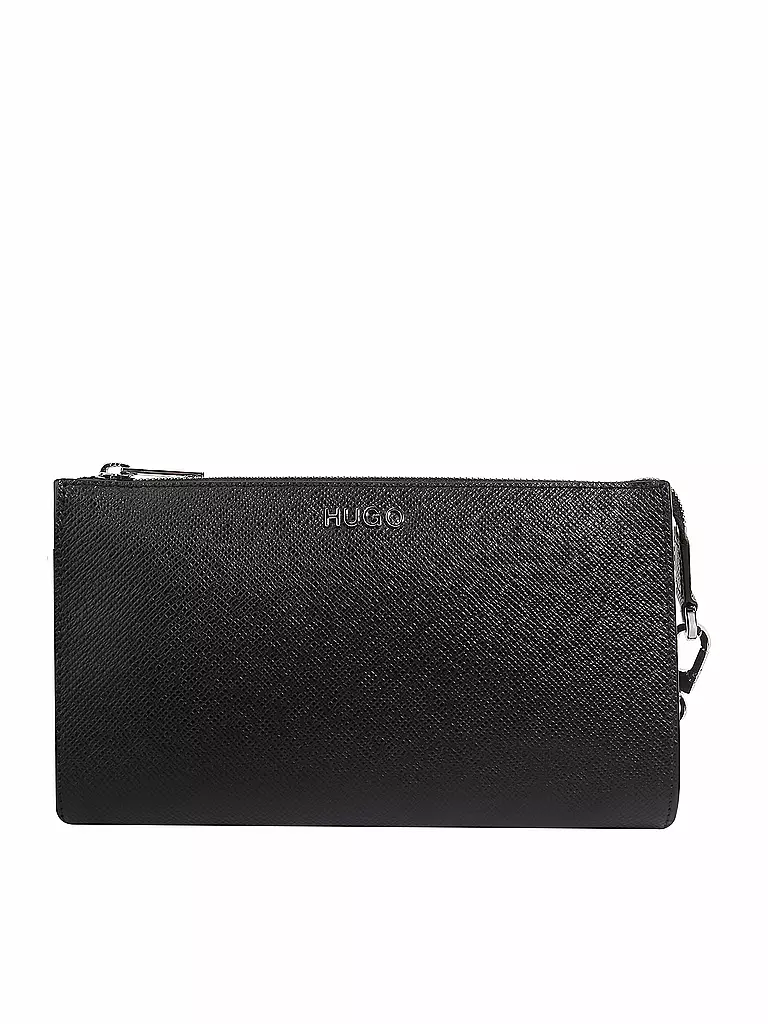 HUGO | Ledertasche - Minibag "Victoria" | schwarz
