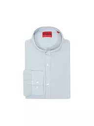 HUGO | Leinenhemd Slim Fit ELVORY  | blau