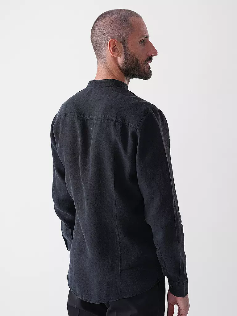 HUGO | Leinenhemd Slim Fit ELVORY | braun