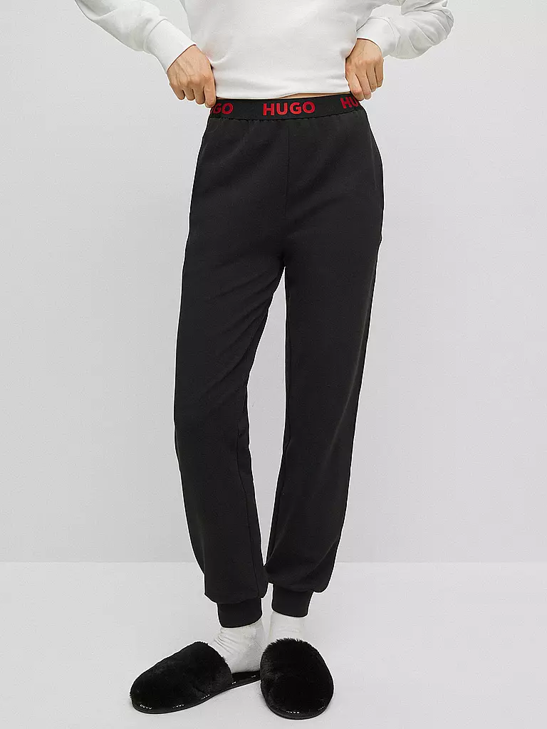 HUGO | Loungewear Hose | schwarz
