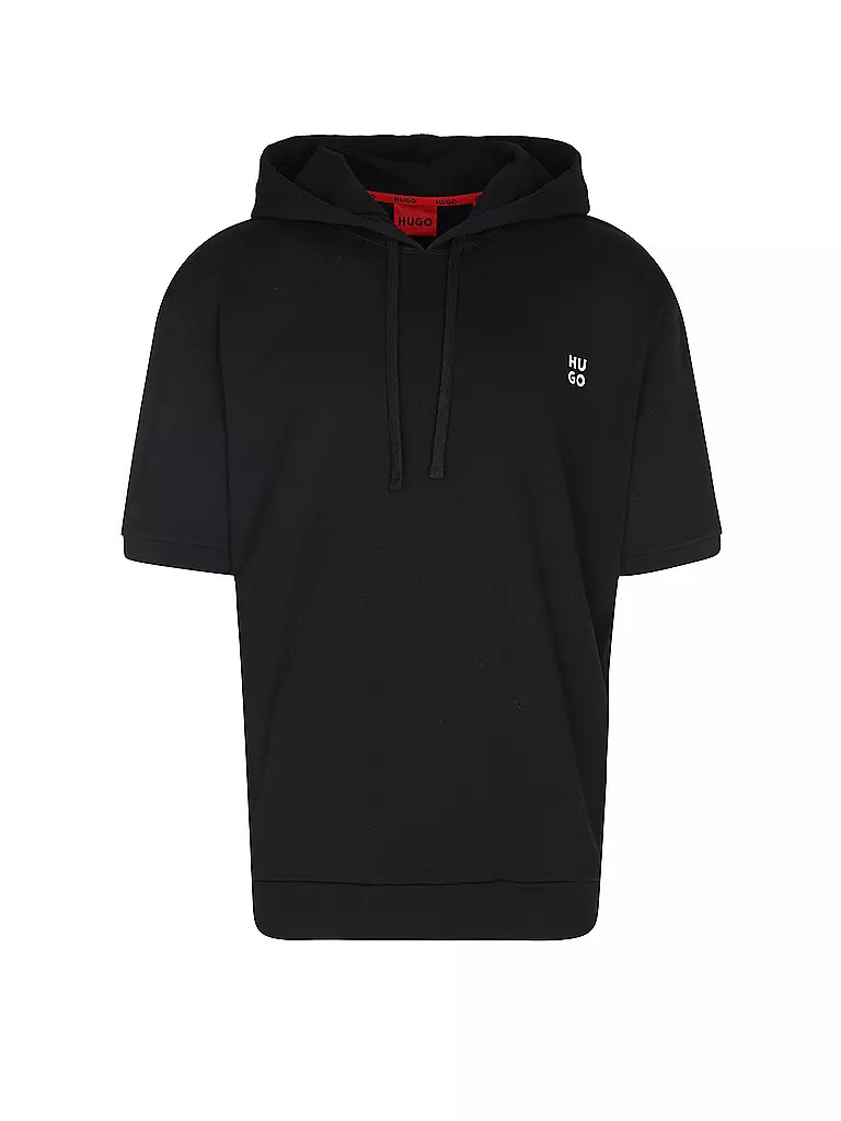 HUGO | Loungewear Shirt  | schwarz