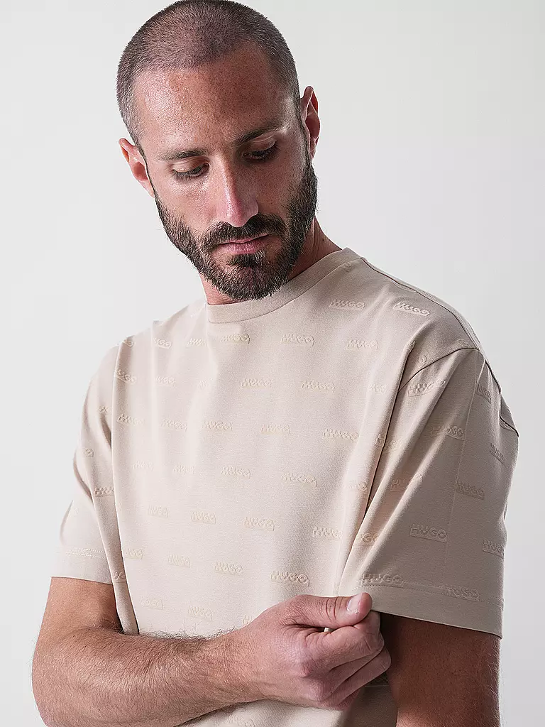 HUGO | Loungewear Shirt  | beige