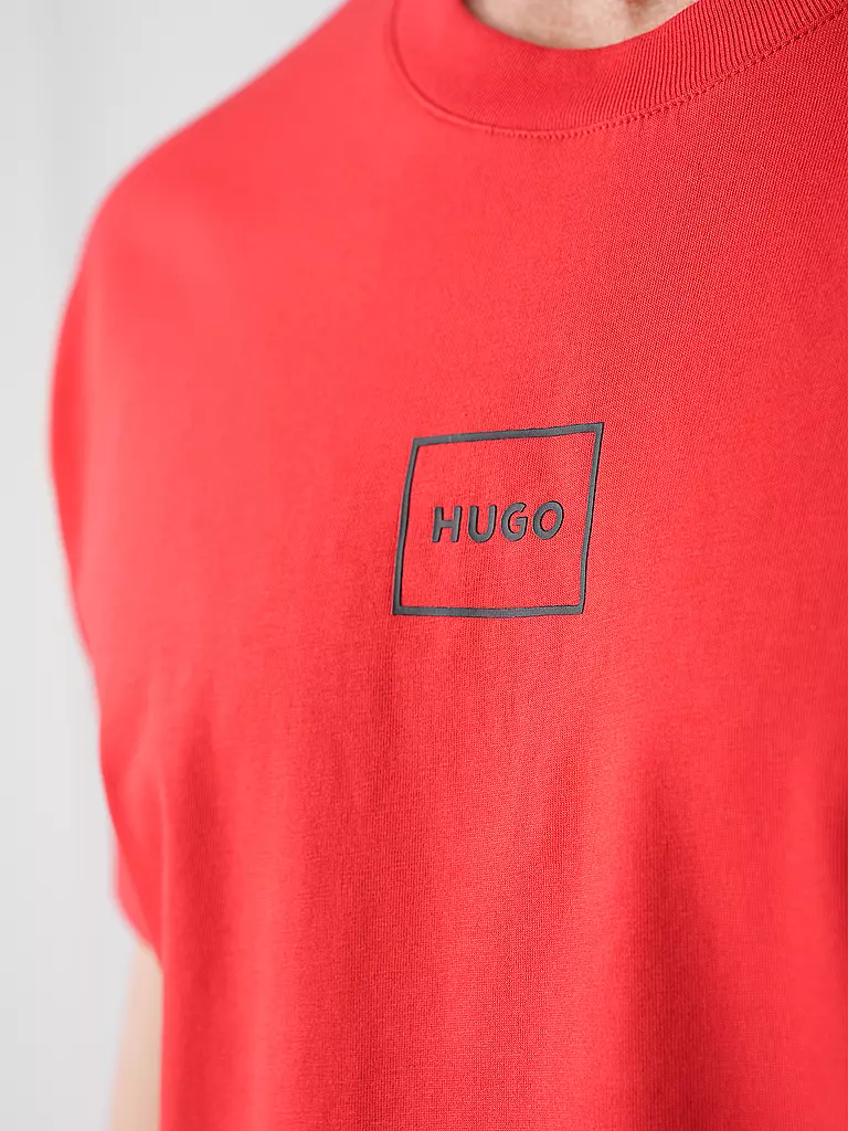 HUGO | Loungewear Shirt LAZE | rot