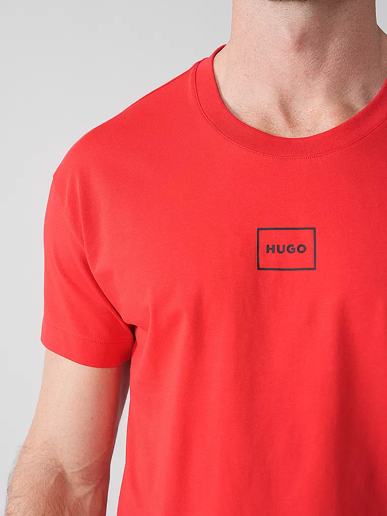 HUGO | Loungewear Shirt LAZE | rot