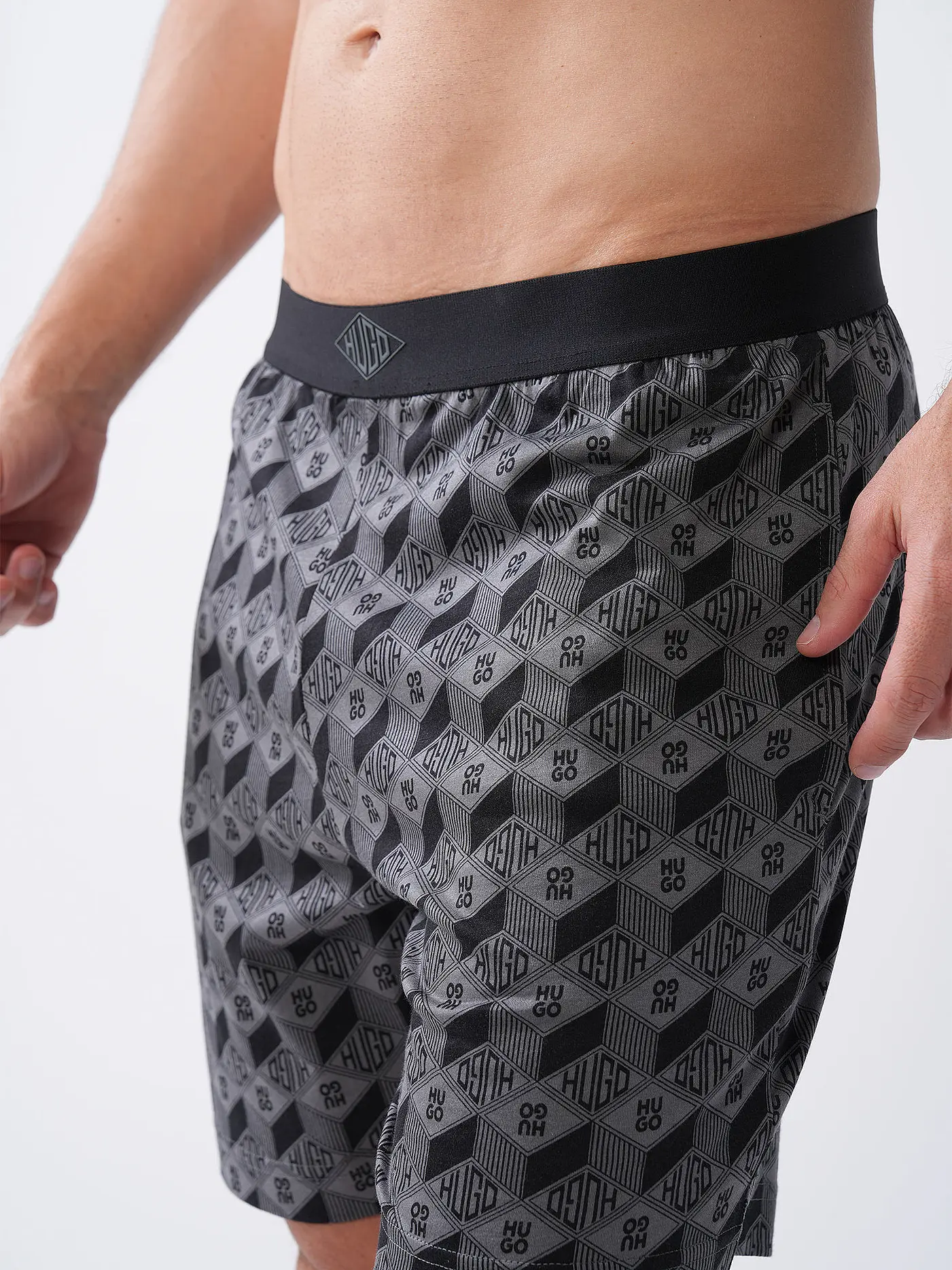 HUGO | Loungewear Shorts | grau