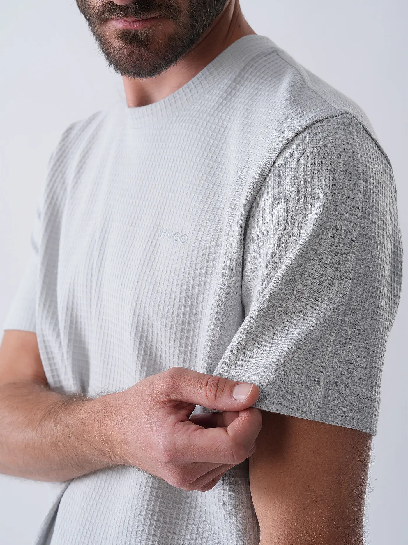 HUGO | Loungewear T-Shirt AUSTIN | hellgrau