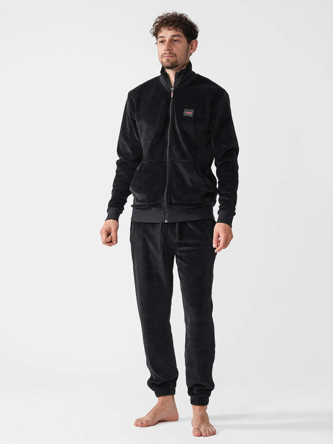 HUGO | Loungewearhose  | schwarz