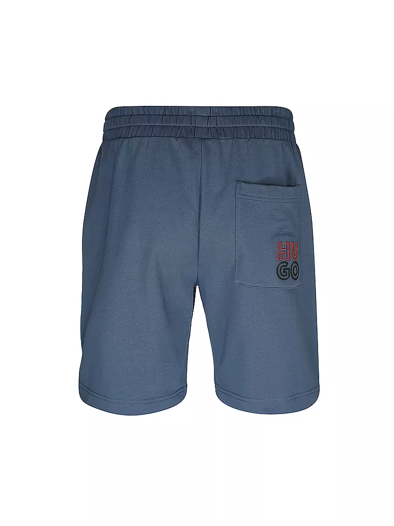 HUGO | Loungwear Shorts STACKED | blau