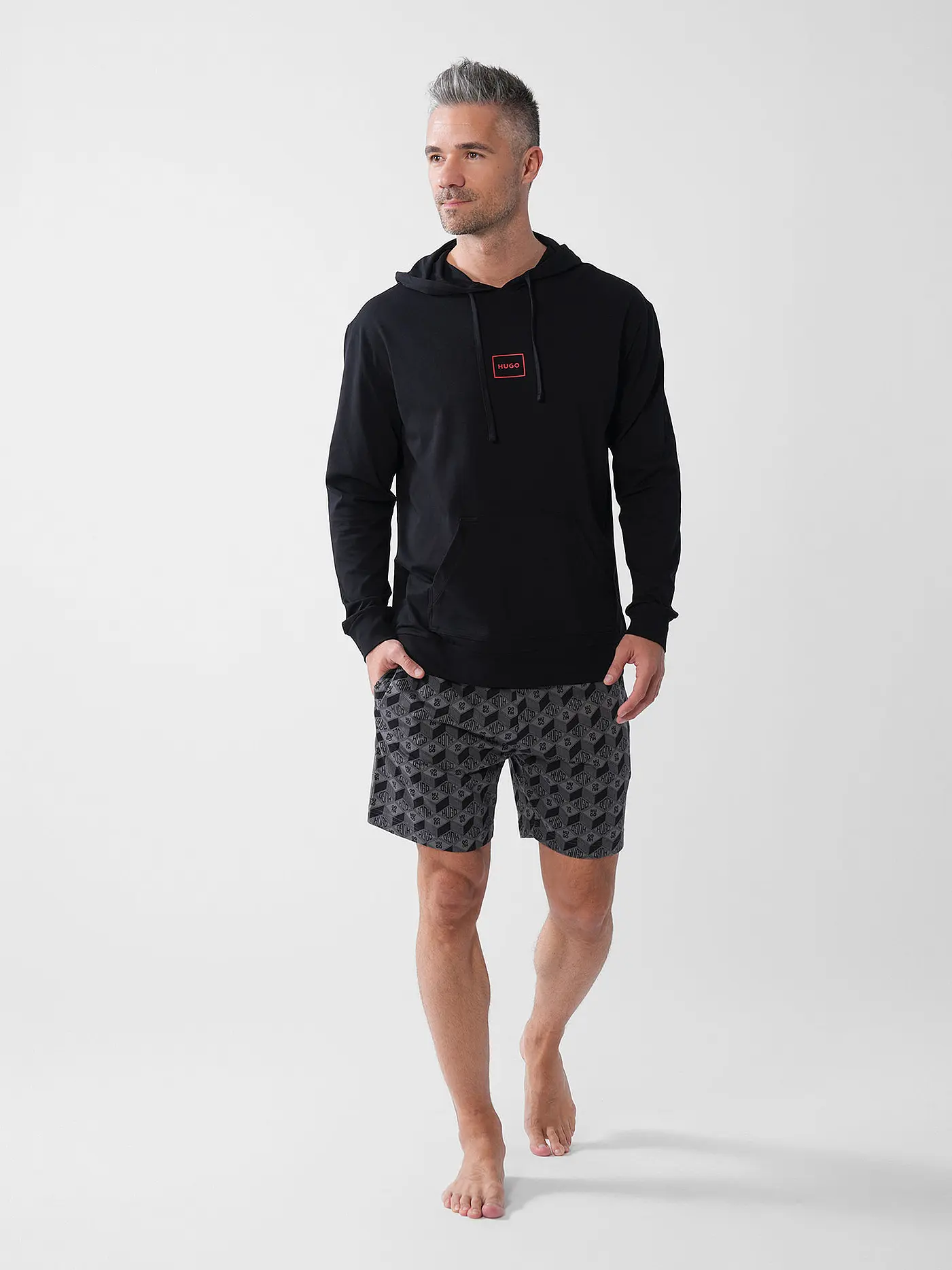 HUGO | Loungwear Sweater LAZE | schwarz