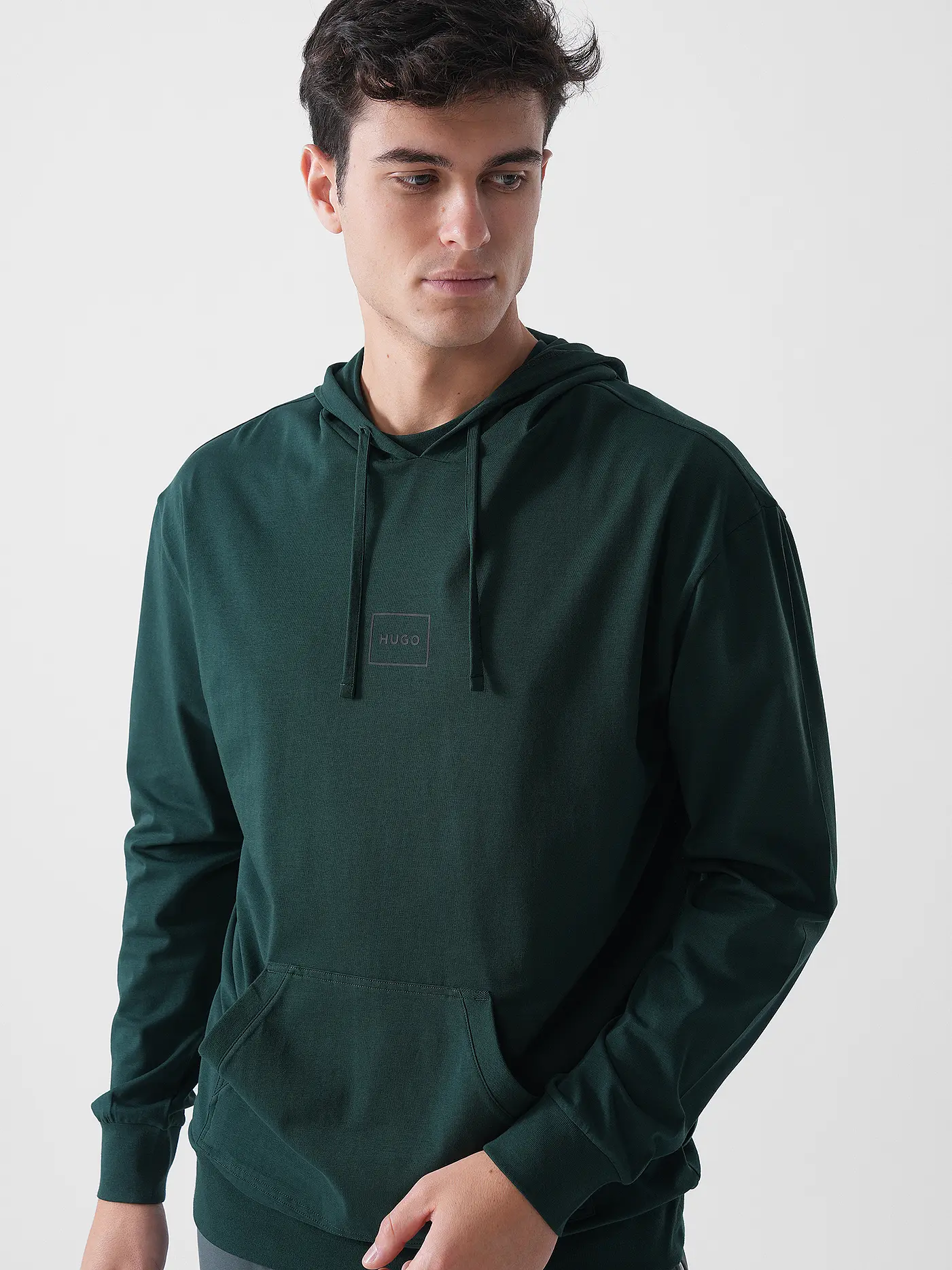 HUGO | Loungwear Sweater LAZE | dunkelgrün