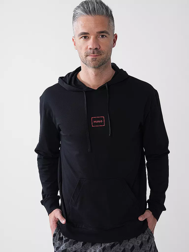 HUGO | Loungwear Sweater LAZE | schwarz