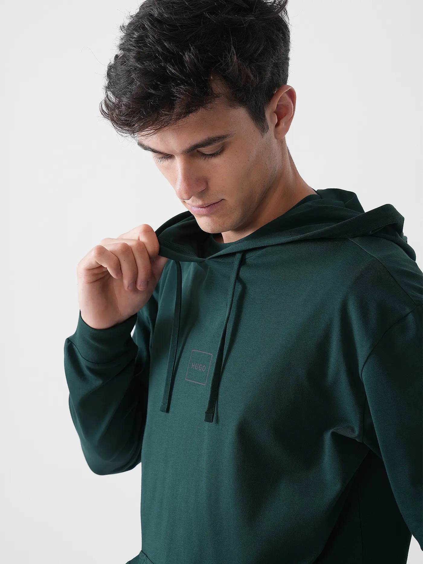 HUGO | Loungwear Sweater LAZE | dunkelgrün