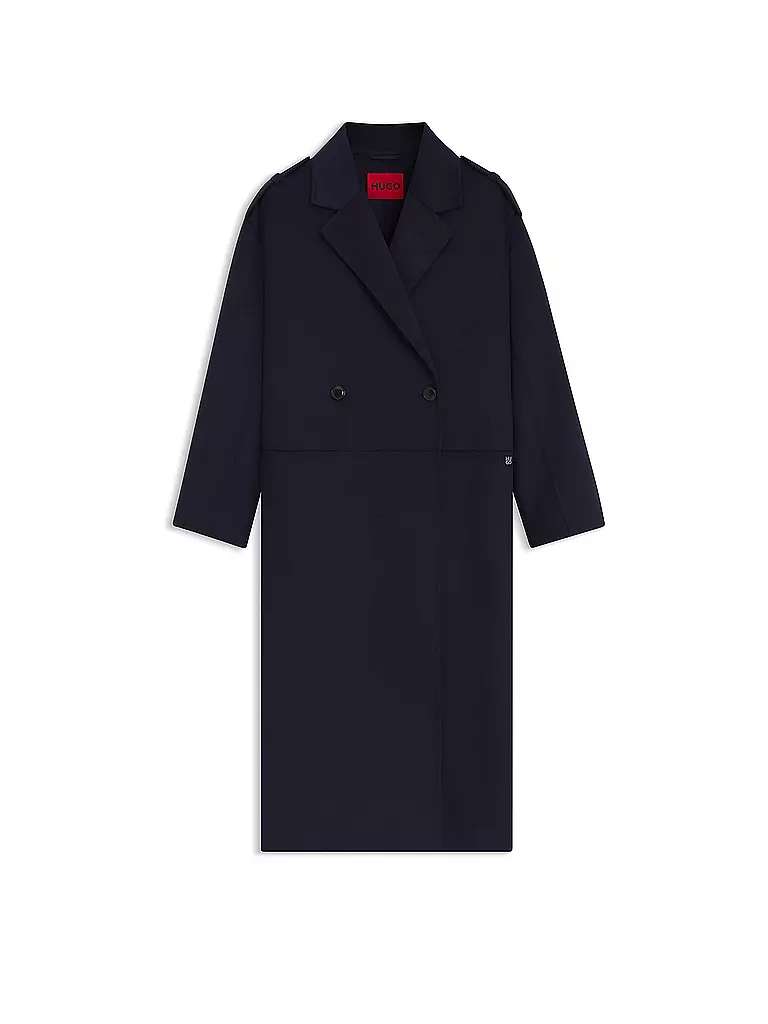 HUGO | Mantel Oversized Fit MELUMA-1 | dunkelblau