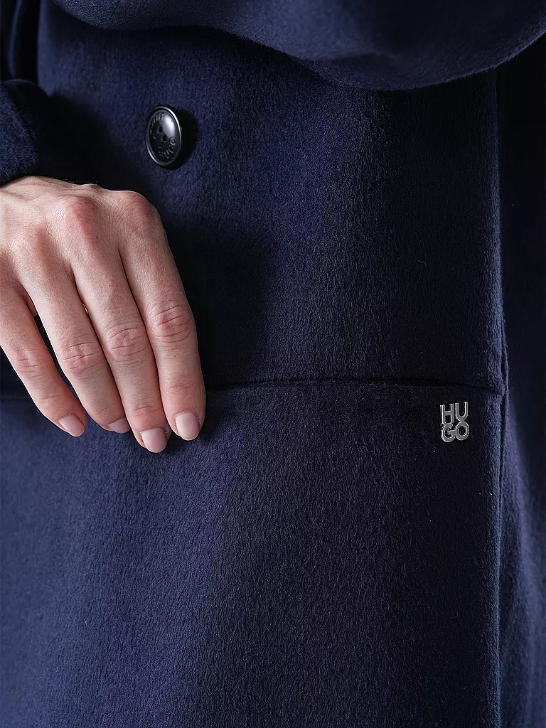 HUGO | Mantel Oversized Fit MELUMA-1 | dunkelblau