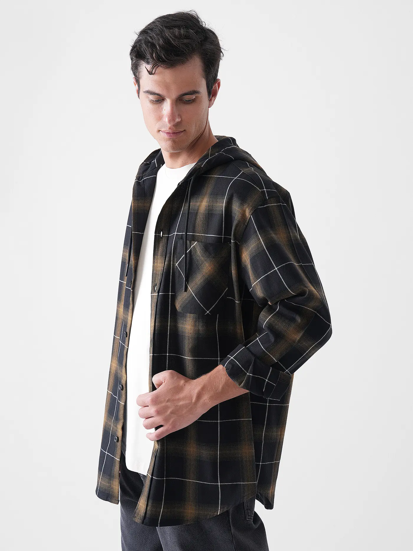 HUGO | Overshirt  | olive
