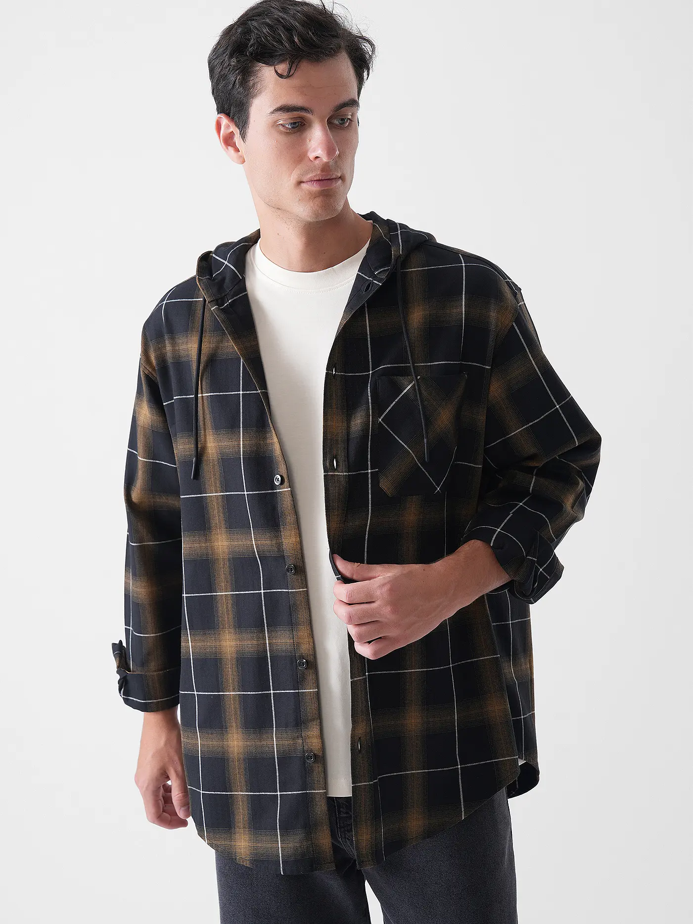 HUGO | Overshirt  | olive