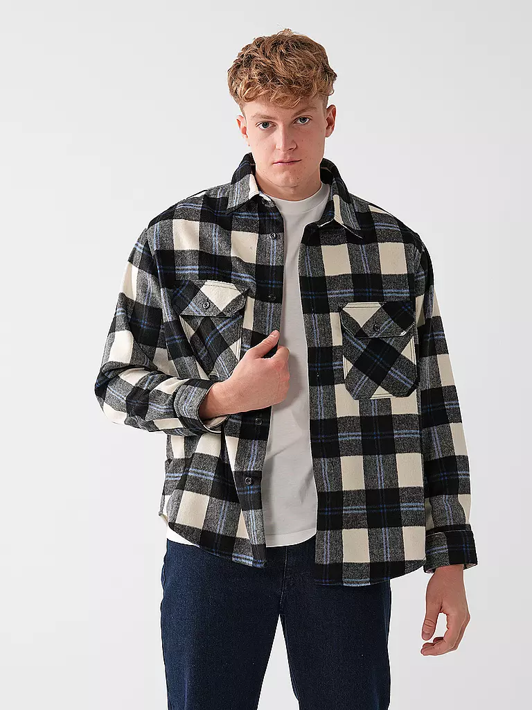 HUGO | Overshirt EBOLT  | schwarz