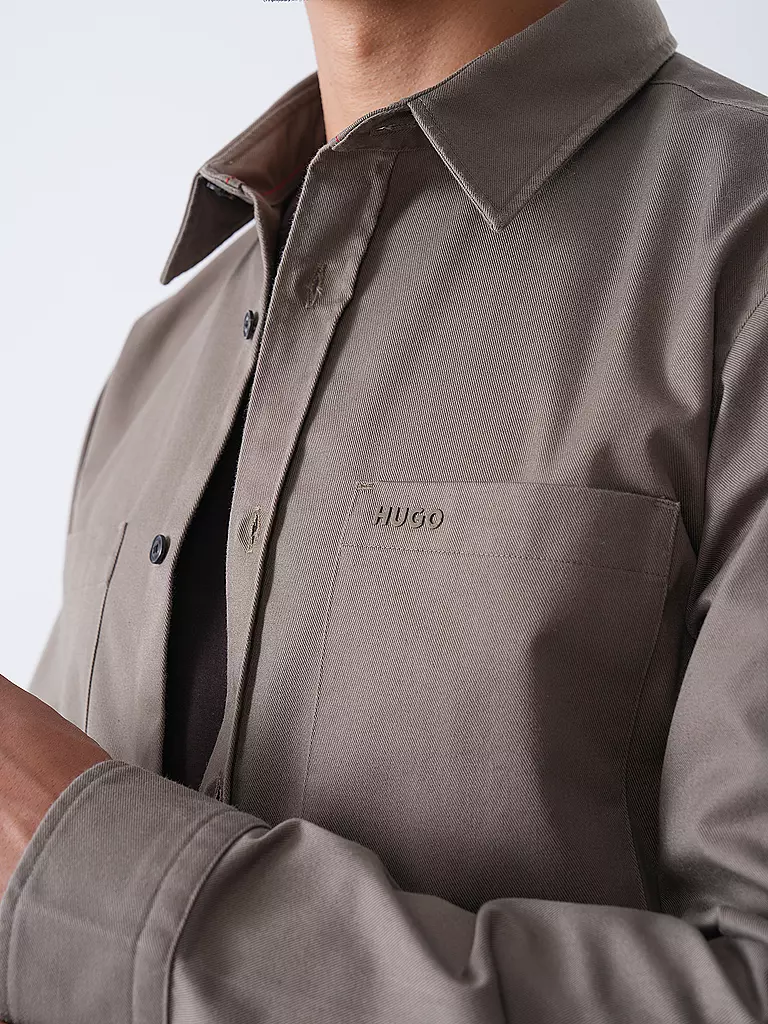 HUGO | Overshirt EGRIN | grau