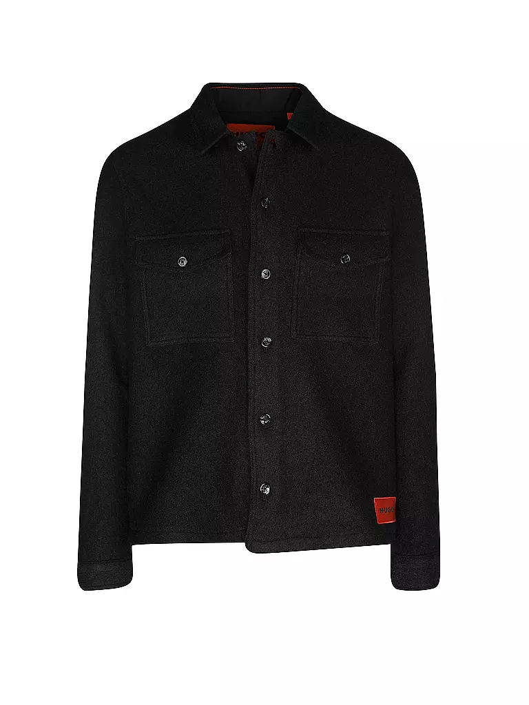 HUGO | Overshirt ENALU | schwarz