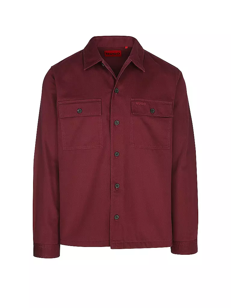 HUGO | Overshirt EPOLDO | dunkelrot