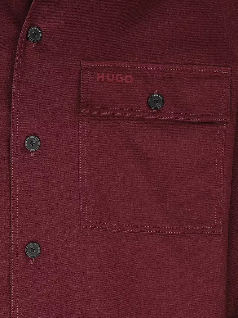 HUGO | Overshirt EPOLDO | dunkelrot