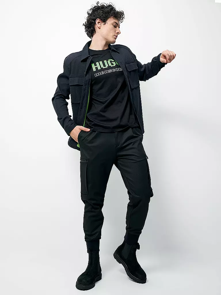 HUGO | Overshirt | schwarz