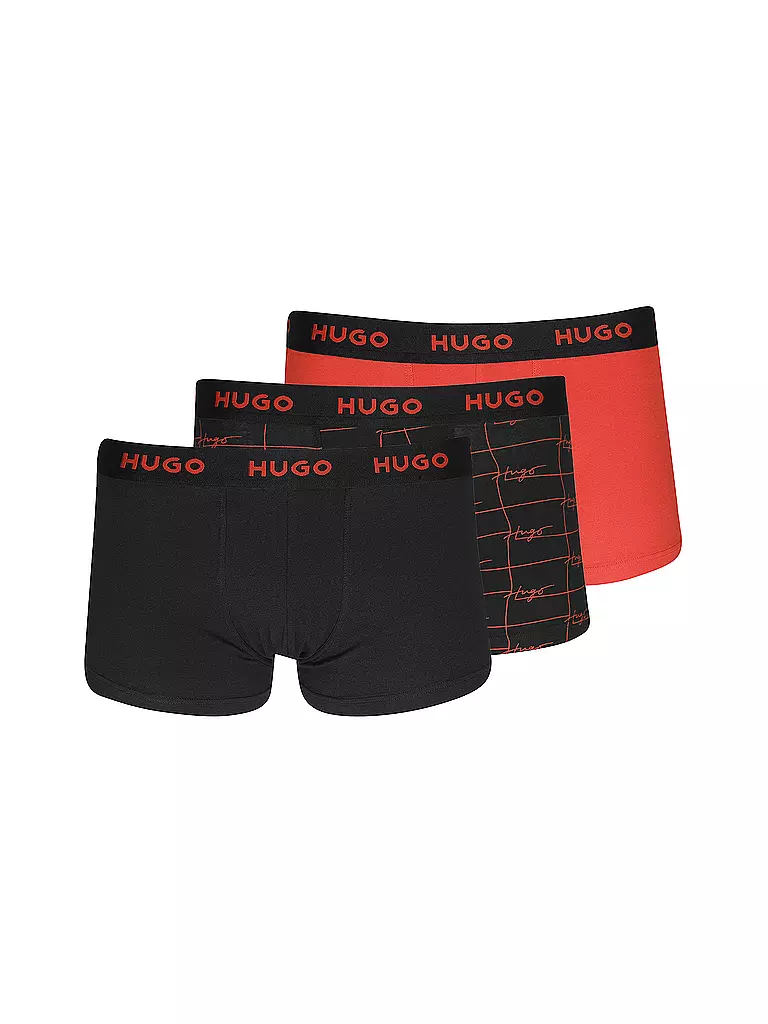 HUGO | Pants 3-er Pkg open red | rot