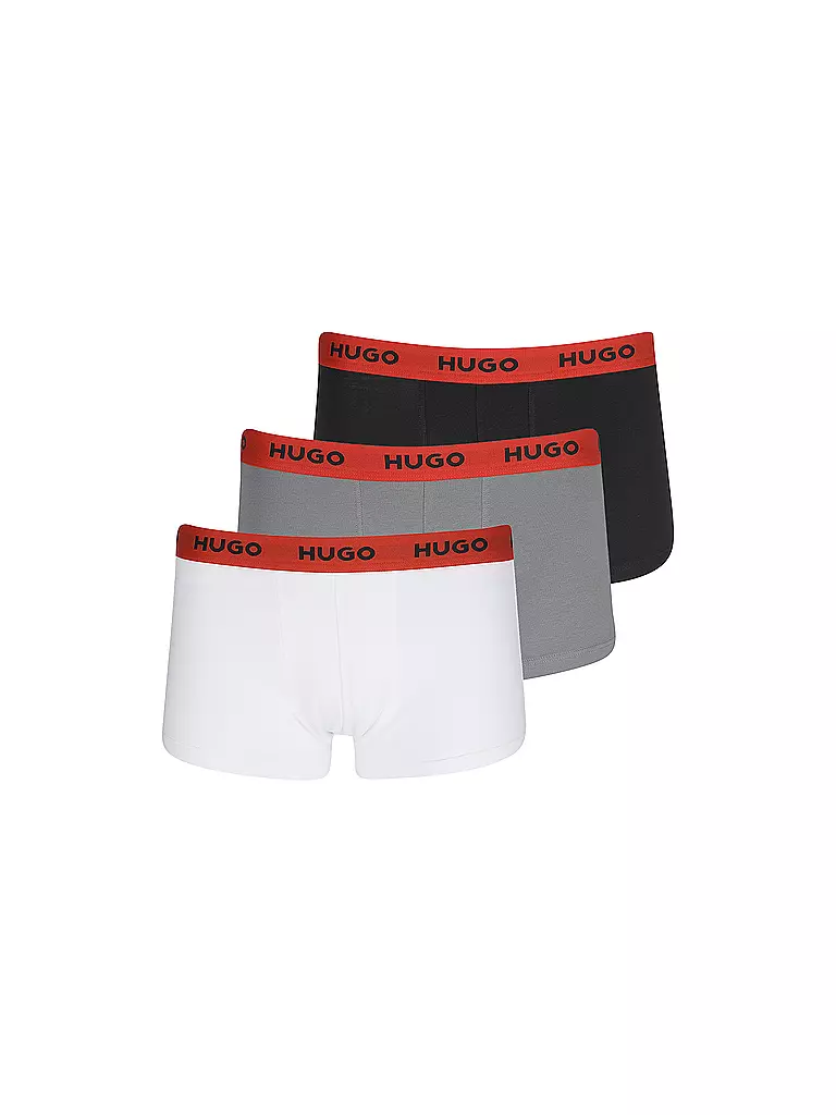 HUGO | Pants 3er Pkg schwarz grau weiß | bunt