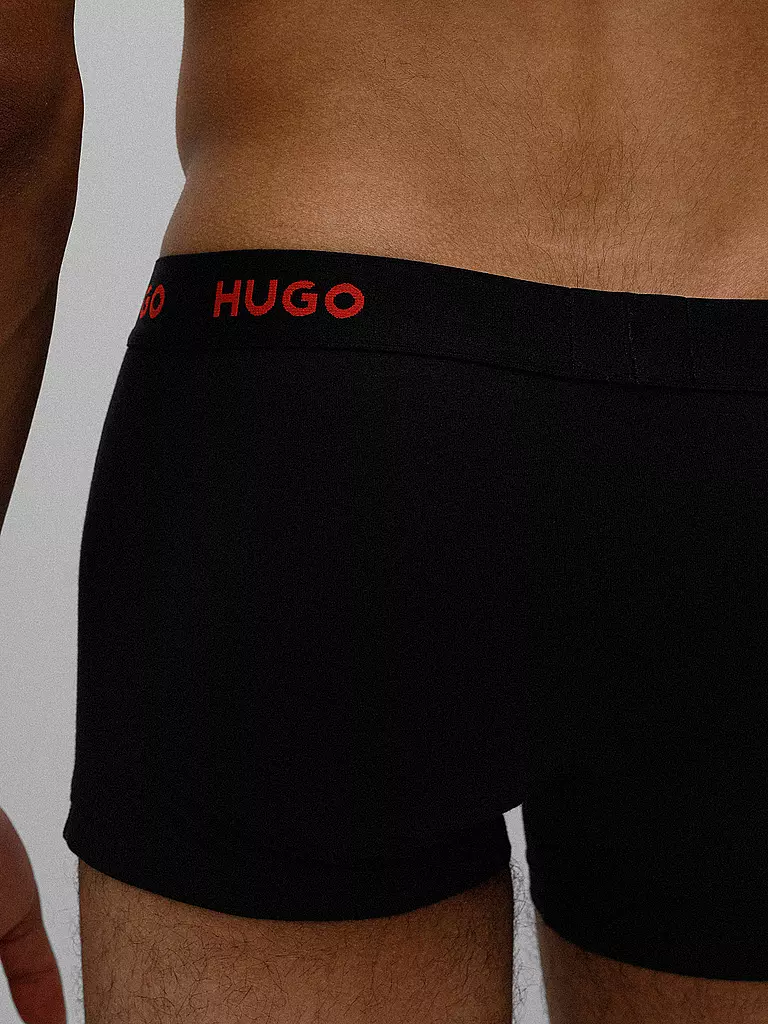 HUGO | Pants 3er Pkg schwarz rot | bunt